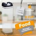 thumbnail image 2 of Cheer Collection 4 Piece Food Storsage Containers, 1.9L - Black, 2 of 6