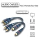 thumbnail image 2 of Cable adaptador RCA Y, cable RCA a Jack de 15 cm, 1 hembra a 2 RCA macho para subwoofer, Phono, AV, audio, subwoofer para coche (cable RCA Y, 2 unidades), 2 of 5