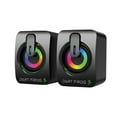 thumbnail image 1 of Dart Frog 2.0 Channel Computer Gaming Speakers with Dual LED RGB Lighting - Black, 1 of 4