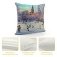 thumbnail image 4 of Heduofu Boston Throw Pillow Cover Boston Cushion Cover Linen Square Pillow Case Decortaive Pillowcase with Zipper Home Decor for Bedroom Living Room White, 4 of 5