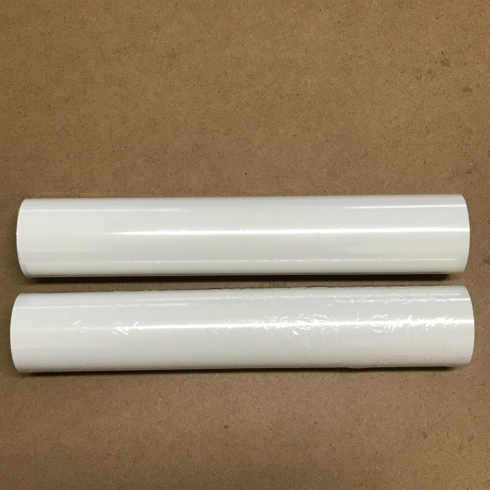 2 Roll 12" x 5Feet 12Feet White HTV Iron On Heat Transfer Vinyl for T Shirt Bags Hats Shoes Cricut