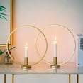 thumbnail image 4 of 2 Pcs Bougeoir Rond pour Table à Manger Salon, 4 of 5