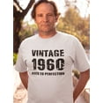 thumbnail image 2 of Vintage Since 1960 Men T-Shirt, Male 3X-Large, 2 of 4