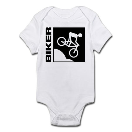 CafePress - Biker Cycling Mountain Bike Mtb Downhill Infant Bo - Baby Light