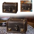 thumbnail image 1 of Antique Distressed Wooden Lockable Desktop Organizer Grey Rectangle Storage For Documents Jewelry & Budding Store Storage Bags Closet with Bed Sheets Storage Storage Container for Clothes Fab Clothes, 1 of 3