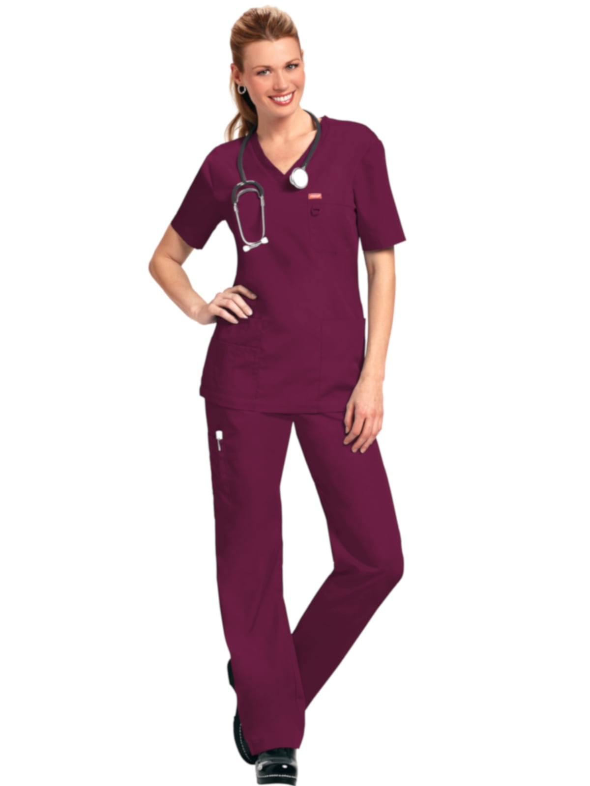 KOI Orange Standard G3107 Unisex Balboa Scrub Top