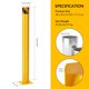 thumbnail image 2 of Yeshouse bolardo de seguridad de acero con diámetro de 4,5", poste con 8 pernos de anclaje, ideal para áreas sensibles al tráfico, resistente y fácil de instalar en zonas protegidas, 2 of 7