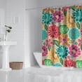 thumbnail image 2 of Pioneer Flower 72x84in Shower Curtain,Bathroom Decorative Shower Curtains Set with 12 Hooks,Modern Waterproof Washable Shower Curtain, 2 of 4