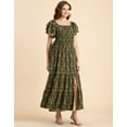 thumbnail image 3 of Moomaya Printed Long Dress For Women, Chic Resort Wear Maxi Dress, 3 of 9