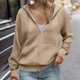 thumbnail image 2 of Sudadera con cremallera,Cárdigan informal con capucha para mujer, sudadera de manga larga con cremallera y bolsillo, poliéster, para uso diario, sopatenor, 2 of 9
