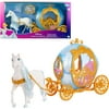 Disney Princess Cinderella’s Rolling Carriage & Horse with Brushable Mane & Tail