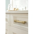 thumbnail image 2 of Amerock Farewind 3 inch (76mm) Center-to-Center Golden Champagne Cabinet Pull, 2 of 6