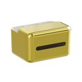 thumbnail image 1 of Toystoory Caja de almacenamiento de pañuelos de plástico para dormitorio, baño, sala de estar, soporte de papel higiénico, mando a distancia, caja Almacenamiento y organización del hogar Oro Toystoory HA063789-02B, 1 of 6