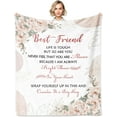 thumbnail image 1 of LHSHID Best Friend Birthday Gifts for Women Bestie Gifts Blanket Gifts for Best Friend Friendship Gifts for Women BFF Gifts Ideas for Mothers Day Christmas to My Friend Throw Blanket 30"x40", 1 of 8
