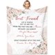 thumbnail image 1 of LHSHID Best Friend Birthday Gifts for Women Bestie Gifts Blanket Gifts for Best Friend Friendship Gifts for Women BFF Gifts Ideas for Mothers Day Christmas to My Friend Throw Blanket 30"x40", 1 of 8