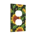 thumbnail image 2 of ZICANCN Outlet Covers Wall Plate, Cute Sunflowers Floral Bee Light Switch Cover Decorative, Duplex Toggle Combo 1-Gang, 2 of 9
