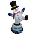 thumbnail image 2 of 5 Foot Tall Lighted Animated Christmas Inflatable Snowman with Hat Outdoor Indoor Yard Decoration, 2 of 4