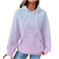 thumbnail image 2 of Jsaierl Womens Hoodies Oversized Gradient Print Hooded Sweatshirts Lightweight Sweaters Comfort Long Sleeve Top Hoodie Womens Hoodies, 2 of 6