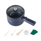 thumbnail image 5 of Olla eléctrica antiadherente para saltear, con protección contra ebullición en seco, ideal para dormitorios, oficinas, salteados, estofados, ramen al vapor y filetes. Azul, 5 of 9