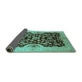 thumbnail image 2 of Ahgly Company Indoor Rectangle Oriental Turquoise Blue Traditional Area Rugs, 3' x 5', 2 of 4