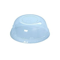 Fabri-Kal Kal-Clear/Nexclear Drink Cup Lids, Squat Dome Lid with 1.75" Hole, Fits 32 oz Cold Cups, Plastic, Clear, 500/Carton