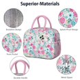 thumbnail image 4 of Obrewu Pioneer Flower Lunch Bag for Adult, Insulated, Leakproof, Oxford Cloth, 4 of 7