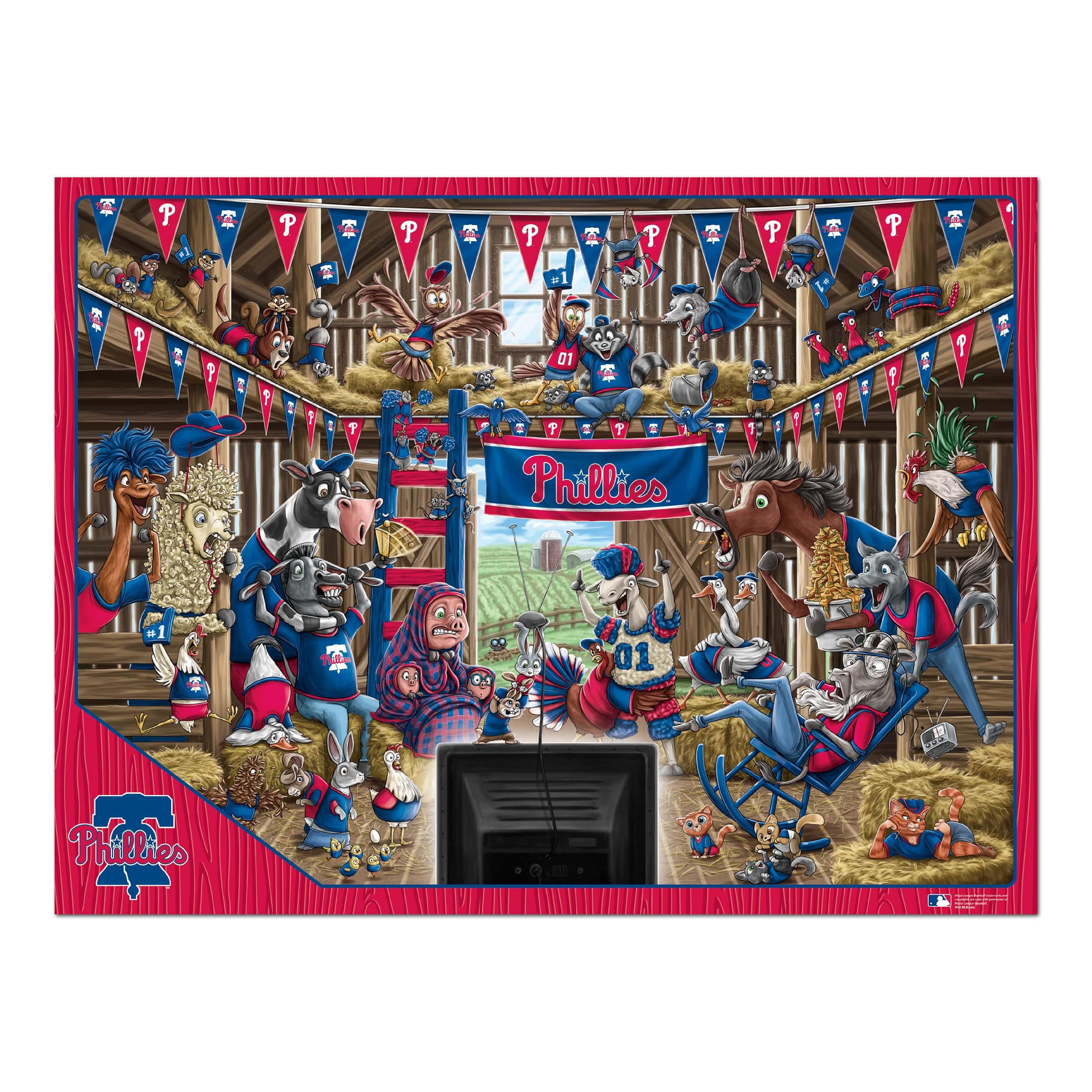 YouTheFan MLB Philadelphia Phillies Barnyard Fans Puzzle - 500 Piece