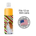 thumbnail image 4 of English Toy Spaniel Candy Cane Holiday Christmas Ultra Hugger for slim cans, 4 of 6