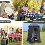 Portable Toilet for Adults - 12.4'' *14.5'' Outdoor Emergency Potty for Camping, Road Trip, Car, Tent, Truck Drivers