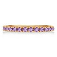 thumbnail image 3 of Amethyst Eternity Stackable Ring Band 14K Rose Gold (0.75ct), 3 of 3