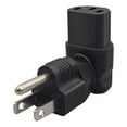 thumbnail image 4 of Strhowill 10 Pcs NEMA 5-15P to C13 90° Right-Angle Adapter Plug,US 3-Prong Plug to IEC C13 Connector for Server Cabinets, Workshops & Home Offices, 4 of 9