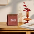 thumbnail image 3 of Bxaolu Mini Desk Calendar 2025, Standing Flip Small Desk Calendar- 2025 Monthly Desktop Calendar- Thick Paper Twin-Wire Binding for Home or Office (Red), 3 of 6