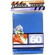 YuGiOh Players Choice 60 Count YuGiOh Size Japanese Quality Gaming Card Sleeves Metallic Blue