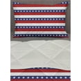 thumbnail image 3 of 4th of July Comforter & Sham Bedding Set, Stars and Stripes Pattern American Flag Inspired Patriotic Theme, 3 pcs Duvet Set Microfiber Filling Quilt, 5 Sizes, Violet Blue Ruby White, by Ambesonne, 3 of 4