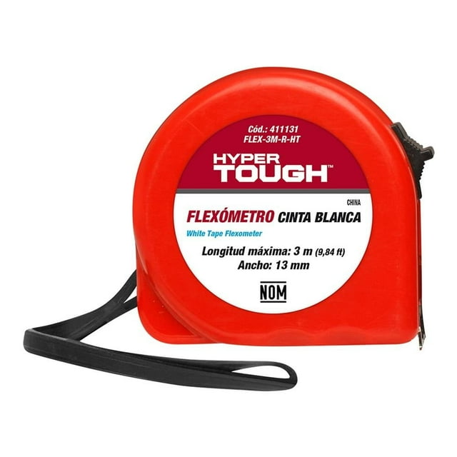 Flexómetro Hyper Tough de Cinta Blanca 300 cm