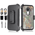 thumbnail image 1 of Value Pack for 6.2" Motorola Moto G7 Armor Holster Belt Clip Kickstands Hybrid Shockproof Bumper Screen Protector Dual Layer Raised Bevel Design Enhance Camera Combo Phone Case + [Huntingcamo], 1 of 4