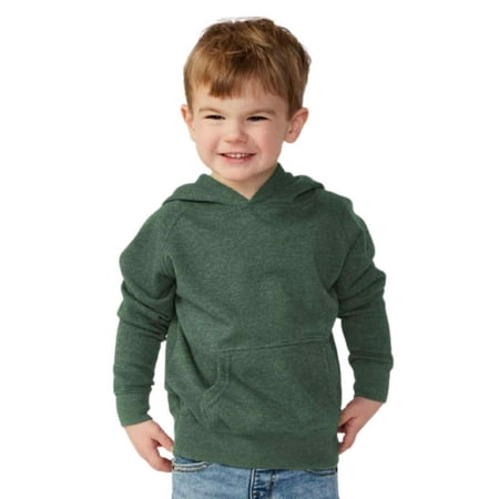 

COUVER Toddler Special Blend Raglan Hooded Sweatshirt Moss 4T 1 Piece