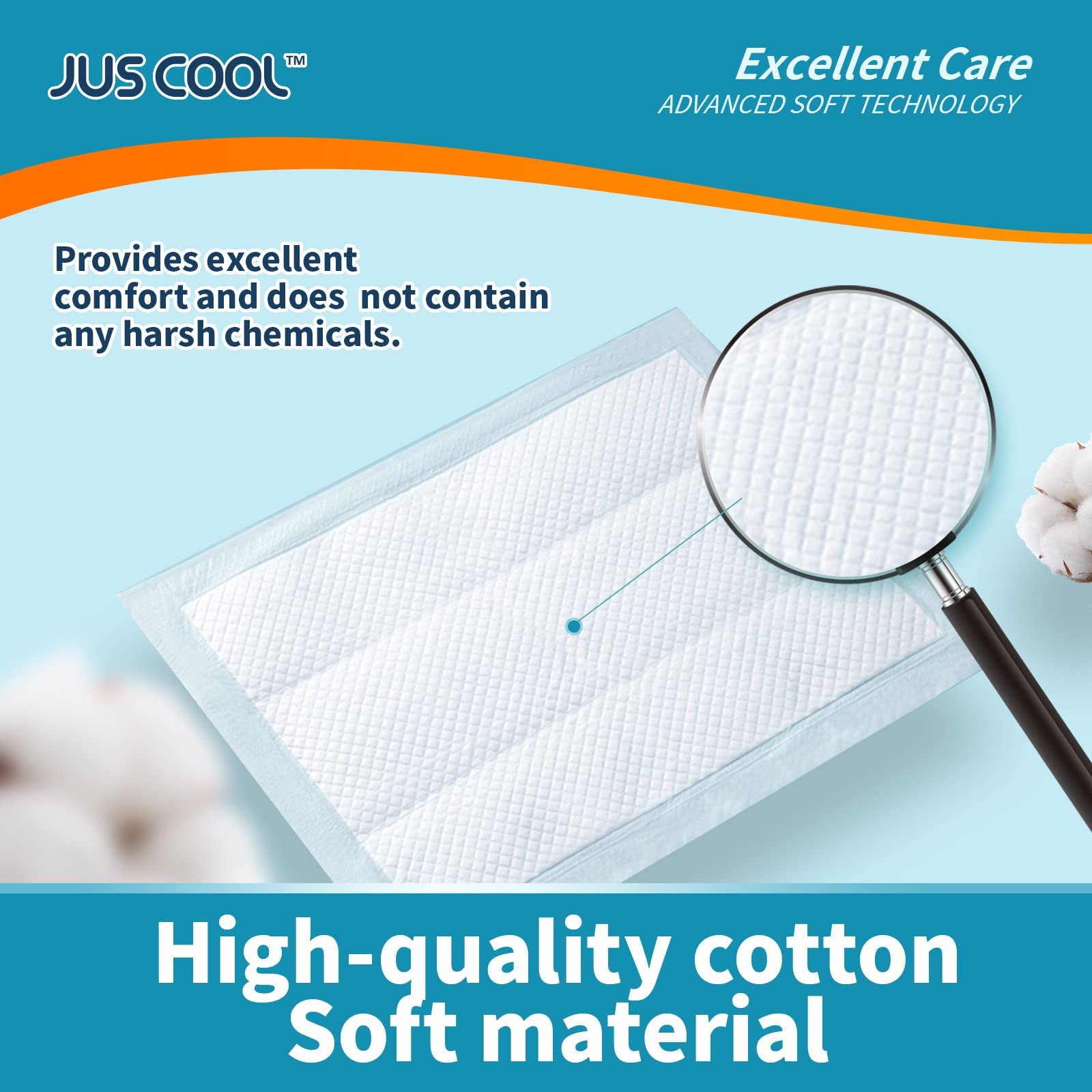 HOPE BABY Incontinence Bed Pads 30”x 36”(50 Count) Disposable Baby Changing Pads, Underpads Portable Diaper Changing Pads Soft Bed Pads, Pack of 4