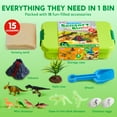 thumbnail image 4 of Klever Kits Dinosaur Sensory Bin for Child, Glow-in-The-Dark Dinosaur, Play Sand Toy for Boys Girls Age 3+, 4 of 9