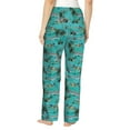 thumbnail image 3 of Goofa Hawaii Palms Printed Soft Pajama Pants for Women, Wide Leg Comfy Casual Lounge Yoga Pants-Large, 3 of 9
