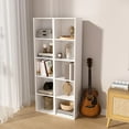 thumbnail image 2 of 5 Cube Open Shelf Bookcase, Storage Organizer Shelves for Bedroom Closet, Space Saving 6 Layer Bookshelf, Compact Bookcase Unit Ideal for Small Spaces, 11.81*9.25*52.05 in, 2 of 9