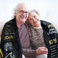 thumbnail image 2 of Yibo 50th Anniversary Blanket Gifts Gift for 50th Wedding Anniversary Golden 50 Years of Marriage Gifts for Couple Wife Husband Dad Mom Parents Grandpa Grandma Grandparents Back, 2 of 7