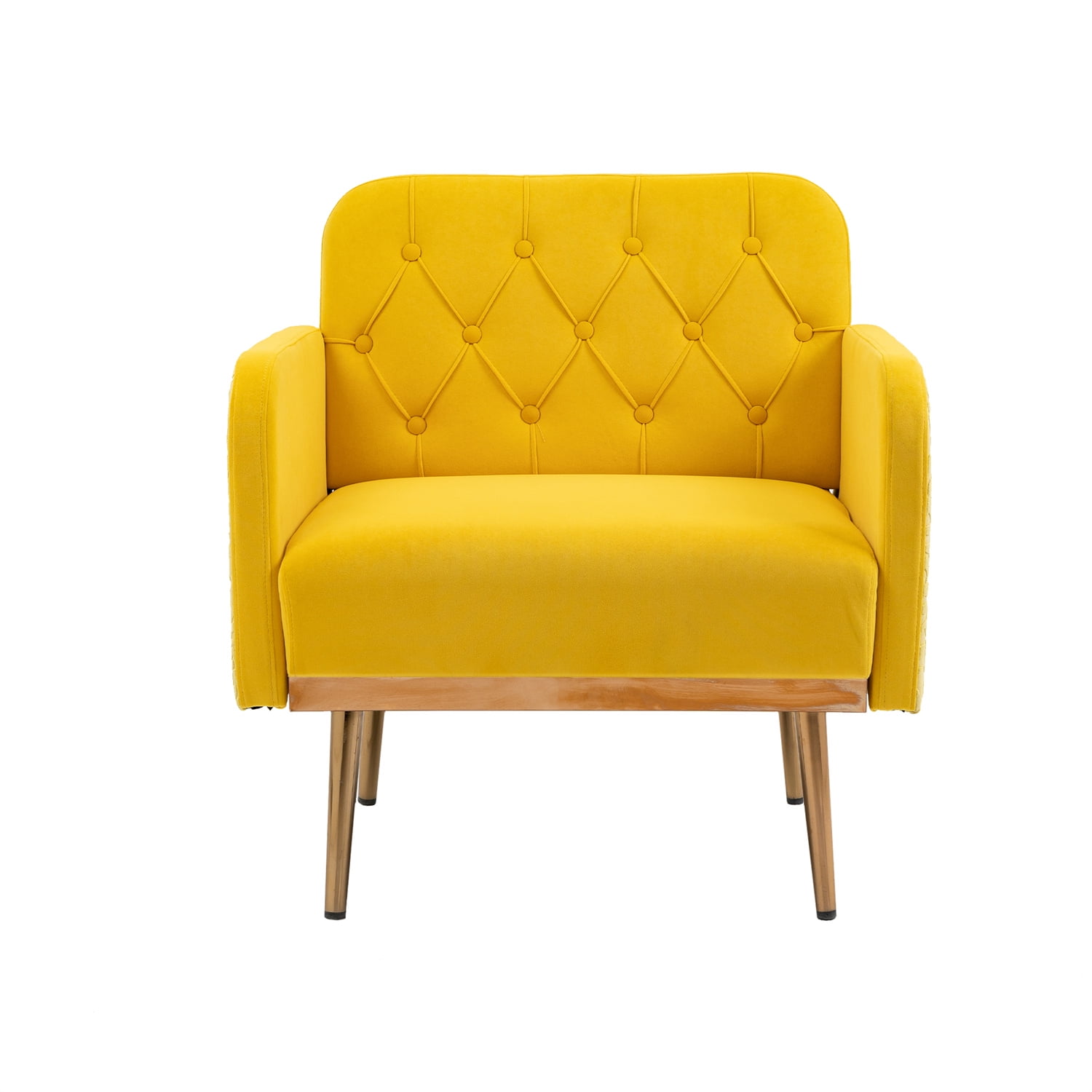 Accent Chair, Velvet Accent Chair with Arms and High Back, Modern