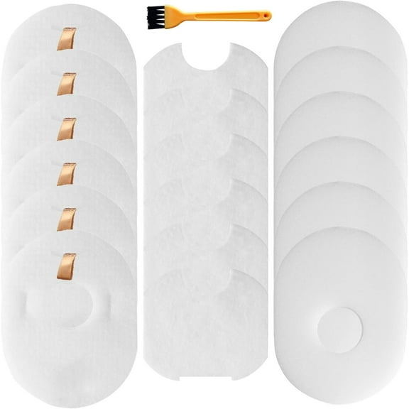 Replacement Filter Cotton Set for Shark Rocket Vacuum Cs100 Cs110 Hv290 Hv292 Hv300 Series, 6 Pack With Cleaning Brush