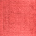 thumbnail image 1 of Ahgly Company Indoor Square Oriental Red Industrial Area Rugs, 5' Square, 1 of 4