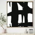 thumbnail image 3 of Black & White Crossing Paths II - Modern & Contemporary Framed Canvas, 3 of 3