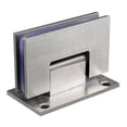 thumbnail image 2 of Puerta de ducha de 90 grados, abrazadera de bisagra de acero inoxidable cepillado, soporte de pared para baño, reemplazo de puerta de vidrio grueso de 8-12mm Feliz Sencillez, 2 of 5