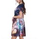 thumbnail image 2 of Disketp Urban Style Colorful Dragon para Vestido de Manga Corta para Mujeres, Vestidos de Verano para Mujeres, Casual y Holgado para la Playa, 2 of 6