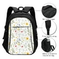 thumbnail image 3 of Pofeuu Watercolor Floral A Print Storage Laptop Backpack with USB Charging Port[Water Resistant] College Computer Bookbag Fits, 3 of 7