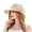 Beige-LYdEI, variant on RFQWOVSR Women's Wide Brim Bucket Sun Hat with Butterfly Graphic Breathable Summer Beach Cap